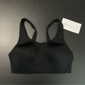 Athleta Women's Sleek Black Sports Bra